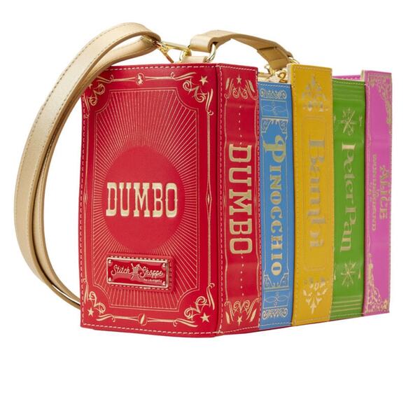 Loungefly Stitch Shoppe Classic Disney Books Crossbody Bag NWT - Picture 4 of 5